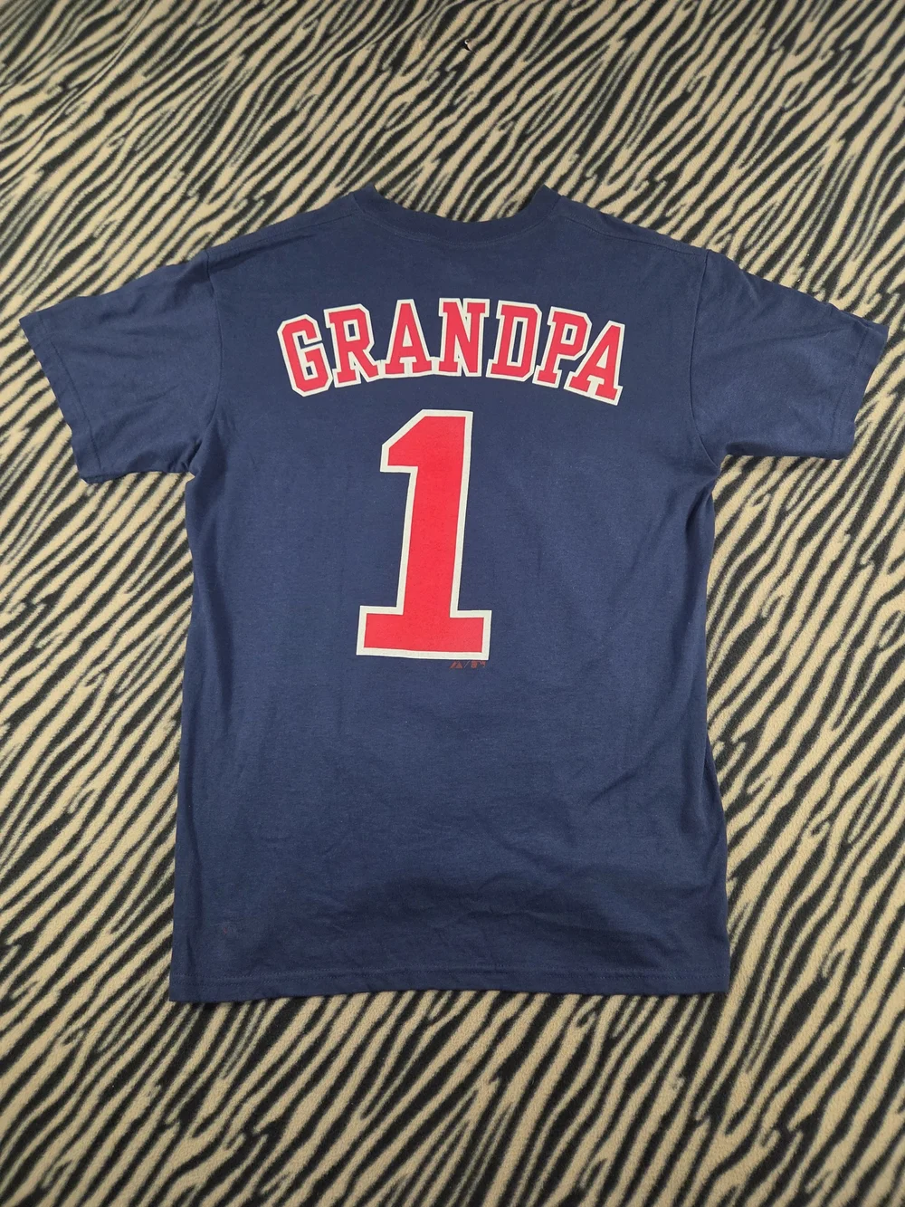 Majestic Boston Red Sox Grandpa #1 Navy T-Shirt M